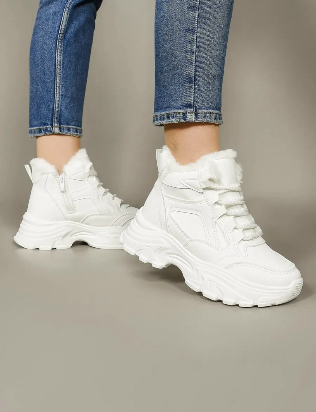 кроссовки зимние с мехом на толстой подошве ovvo цвет белый,кроссовки женские с мехом зимние,кроссовки зимние с мехом на толстой подошве ovvo,кроссовки зимние с мехом на высокой платформе ovvo цвет бе