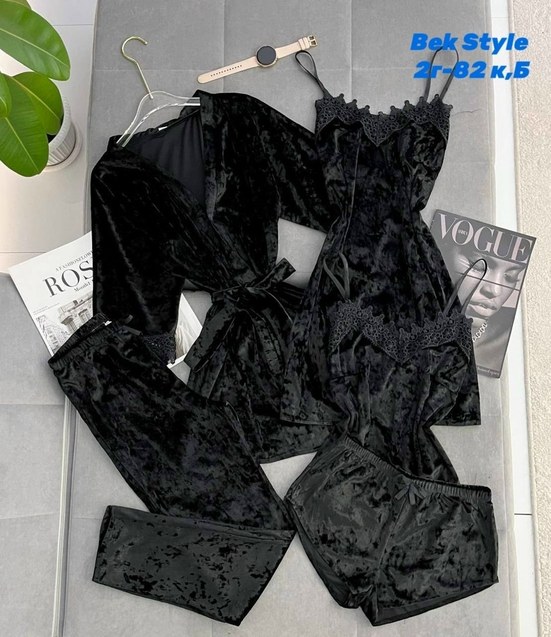 пижама женская комплект 5 в 1,пижама велюр,женская пижама комплект,женская велюровая пижама для сна mga-home 182116967,велюровые пижамы