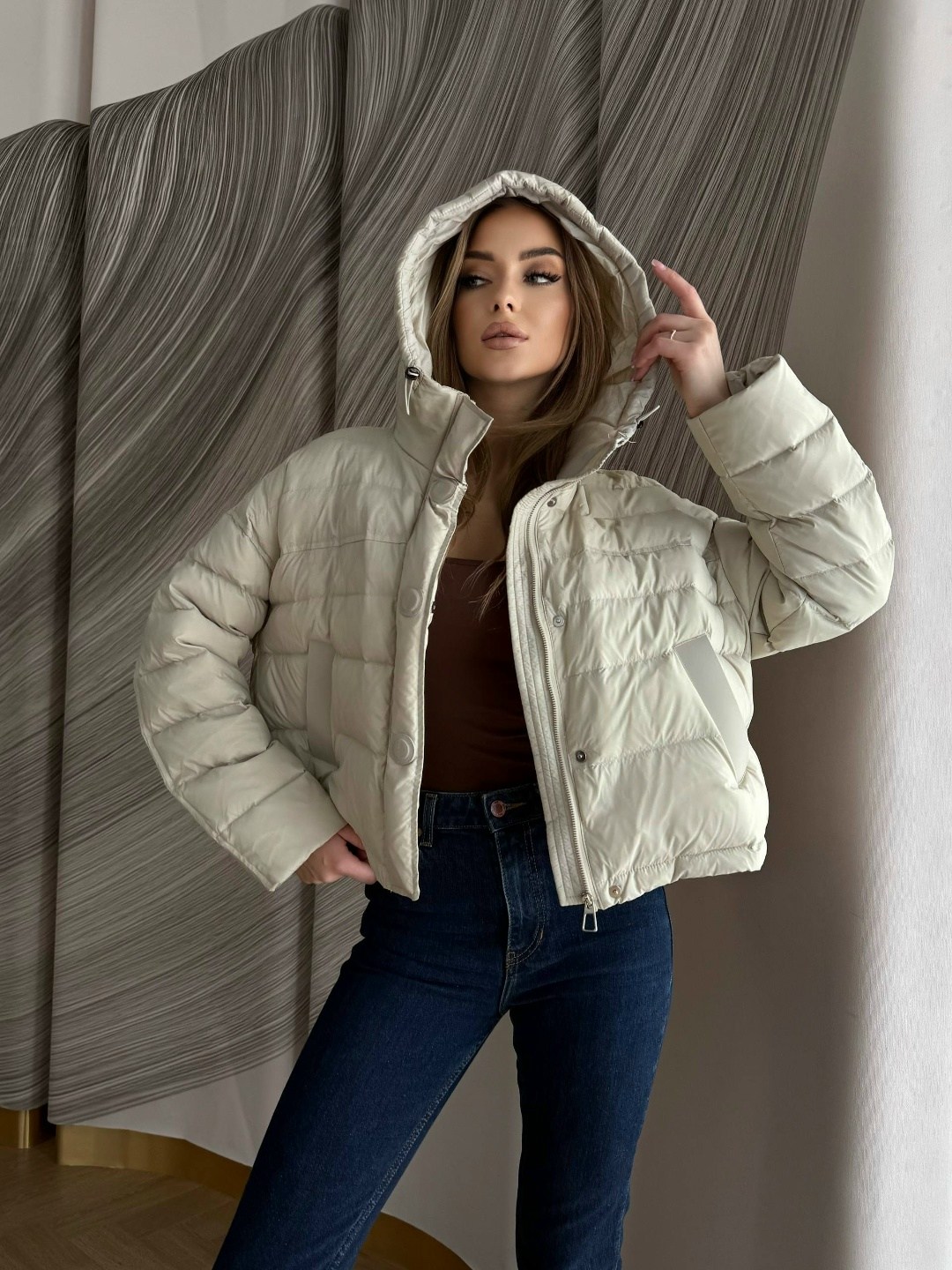 куртка женская pdonna 8023861 бежевая 52 ru,куртка демисезонная,куртка стильная,женская куртка,куртка женская демисезонная