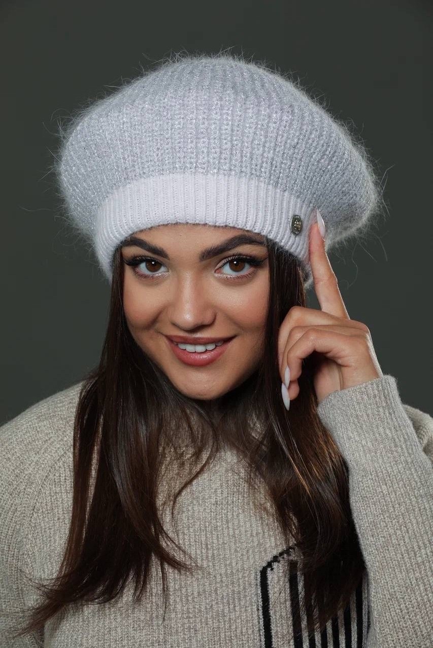 берет из премиальной итальянской пряжи,берет,женская шапка,итальянская пряжа,берет женский зимний