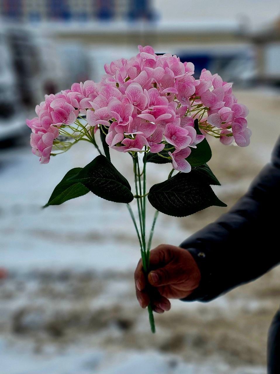 цветок искусственный гортензия,искусственная гортензия,гортензии синие искусственные,цветок гортензии,гортензии голубые