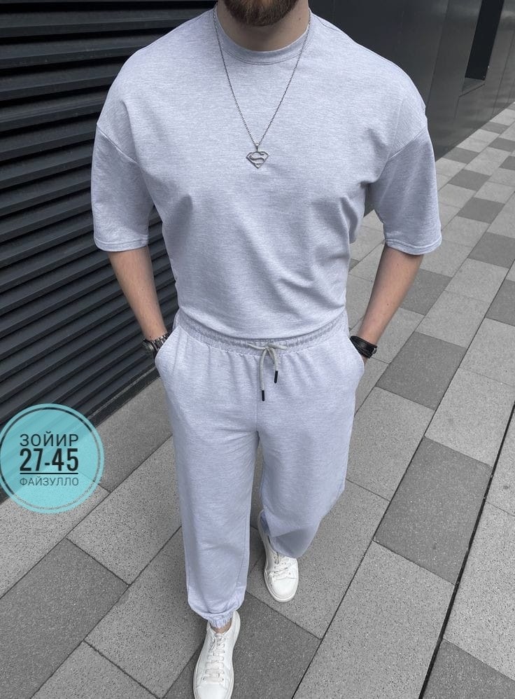 костюм мужской спортивный,костюм мужской повседневный,костюм с футболкой и брюками,костюм для мужчин,мужской костюм двойка