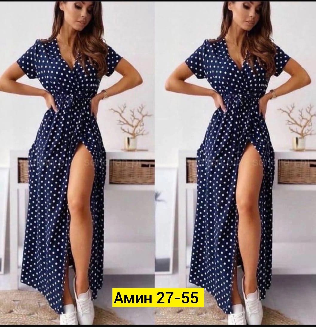 длинные платья в горошек,летнее женское платье,женское платье в горошек,платье летнее,женское платье