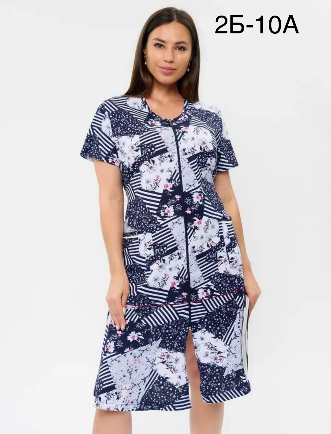 халат домашний на молнии летний,женские халаты,халат женский на молнии,халат женский домашний на молнии,халат женский домашний