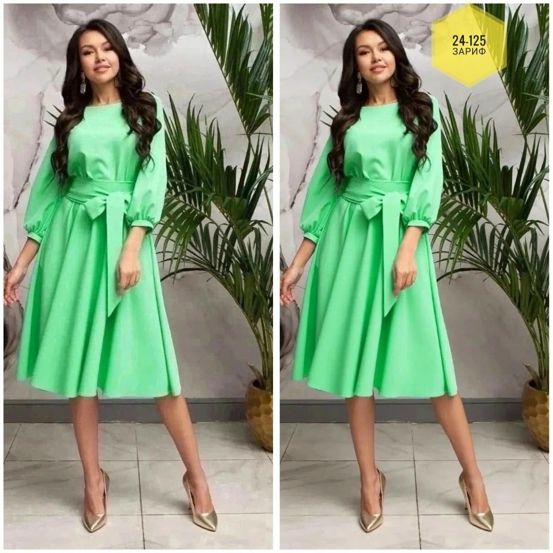 платье женское зеленое,платье фасон,платье идеальное,платье нарядное миди,платье средней длины
