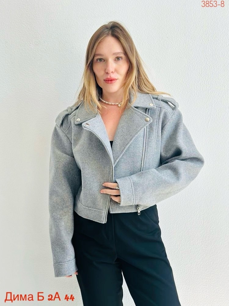 косуха куртка укороченная оверсайз из ткани цвет светло-серый,куртка косуха,куртка косуха женская,женская косуха,женская куртка