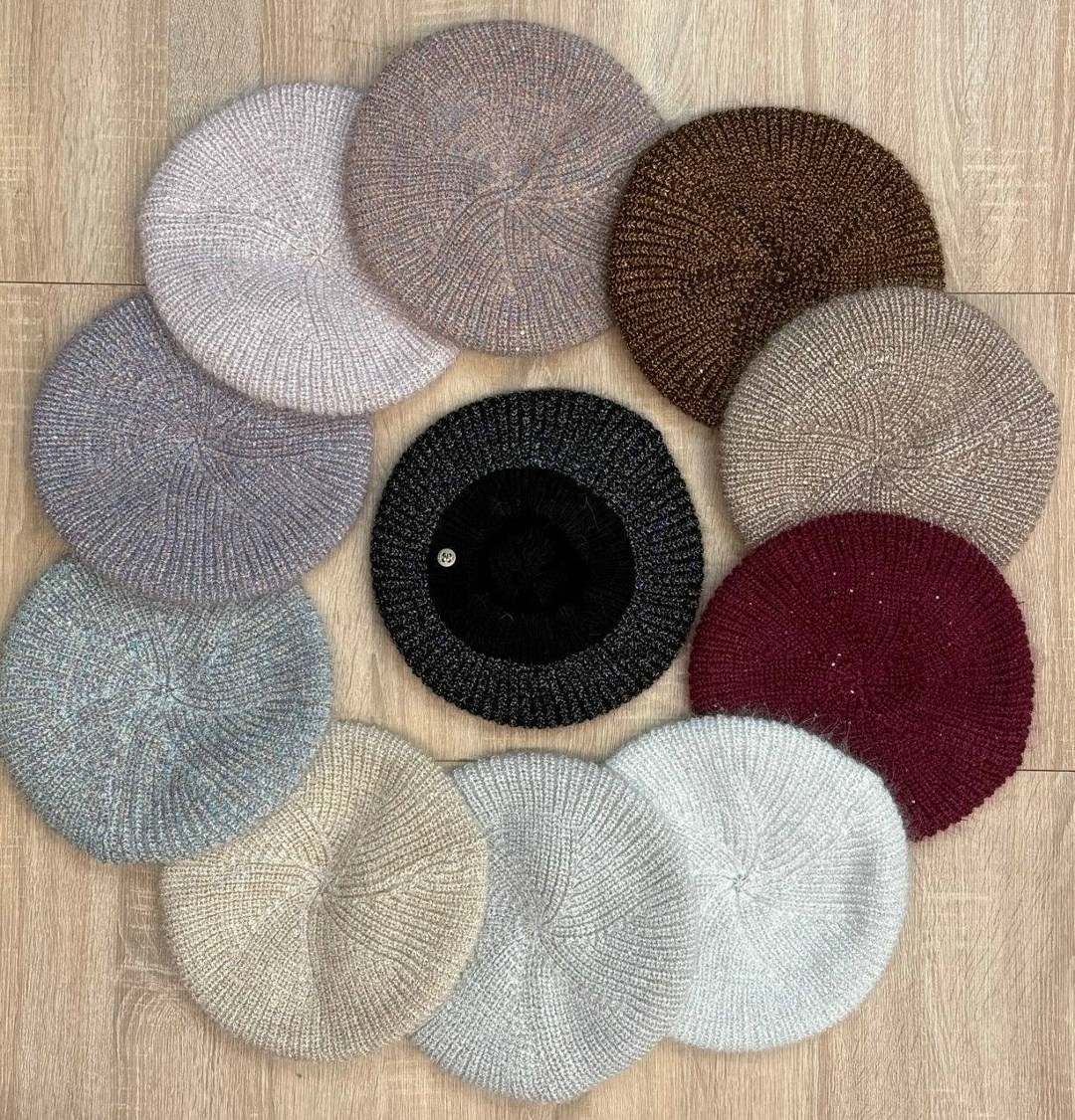 берет из премиальной итальянской пряжи,берет,женская шапка,итальянская пряжа,берет женский зимний