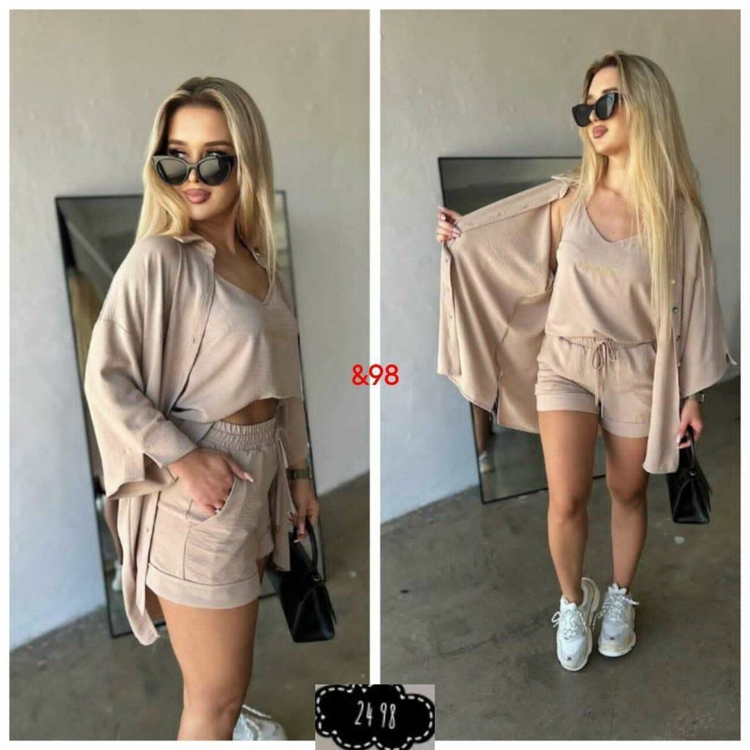 женский костюм с шортами,костюм женский тройка,костюм тройка бежевый женский,костюм двойка женский летний,костюм тройка с шортами женский
