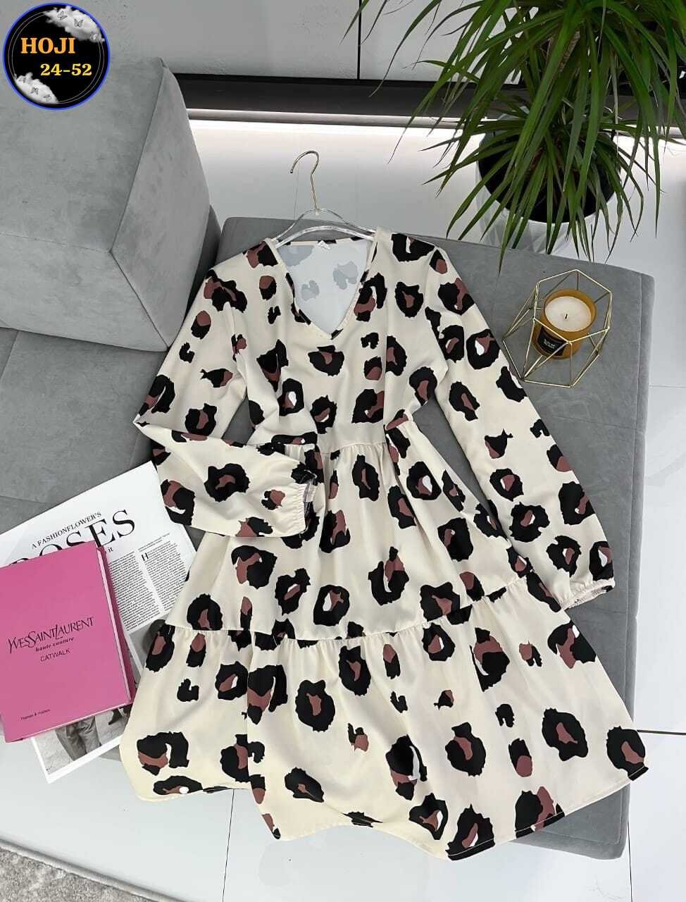 платье с леопардовым принтом,шифоновое леопардовое платье,леопардовые платья,леопардовое платье с v-образным вырезом и длинным рукавом,женское платье в леопардовом принте