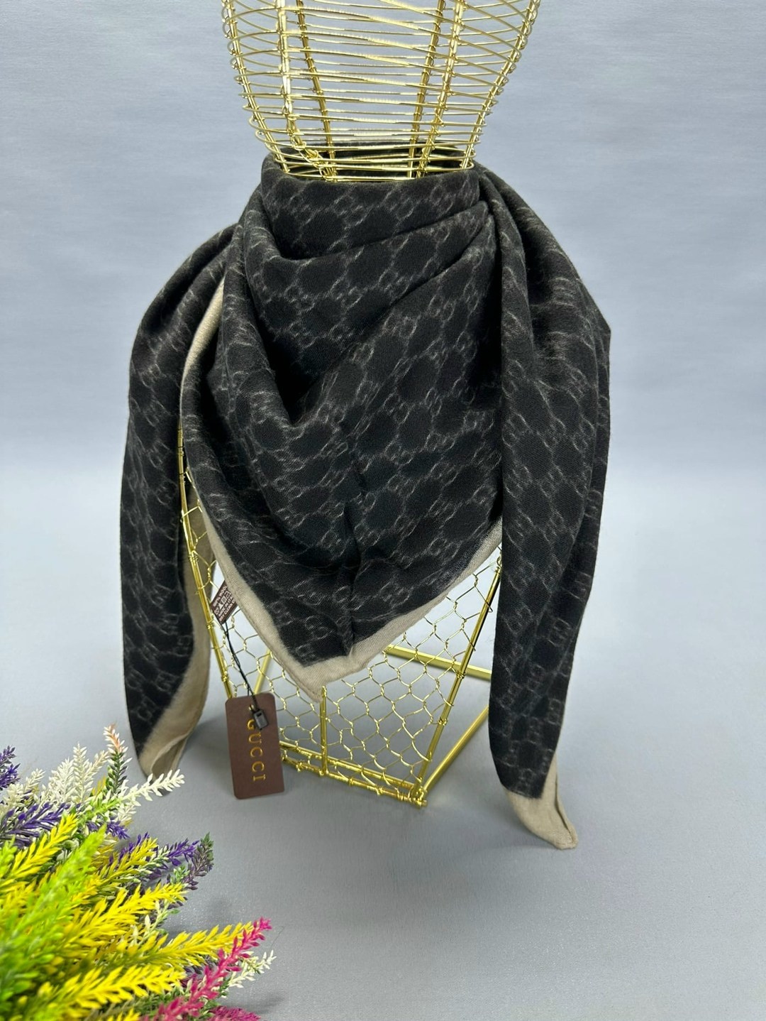 платок gucci,женский платок,брендовый платок,новинки платок,платки двусторонняя