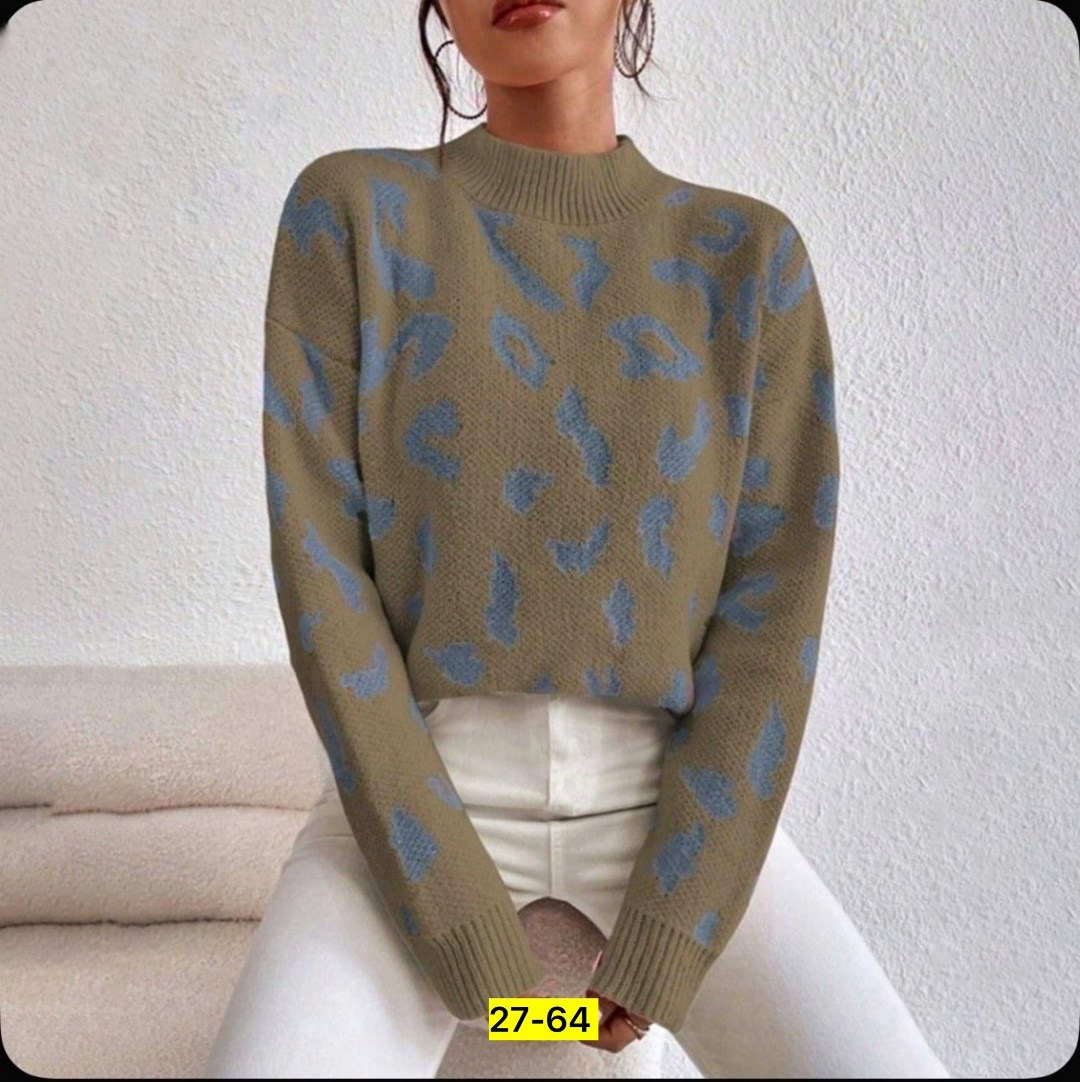 женский свитер с принтом,свитер модный,вязаные свитера,свитера женские,кофта свитер женский