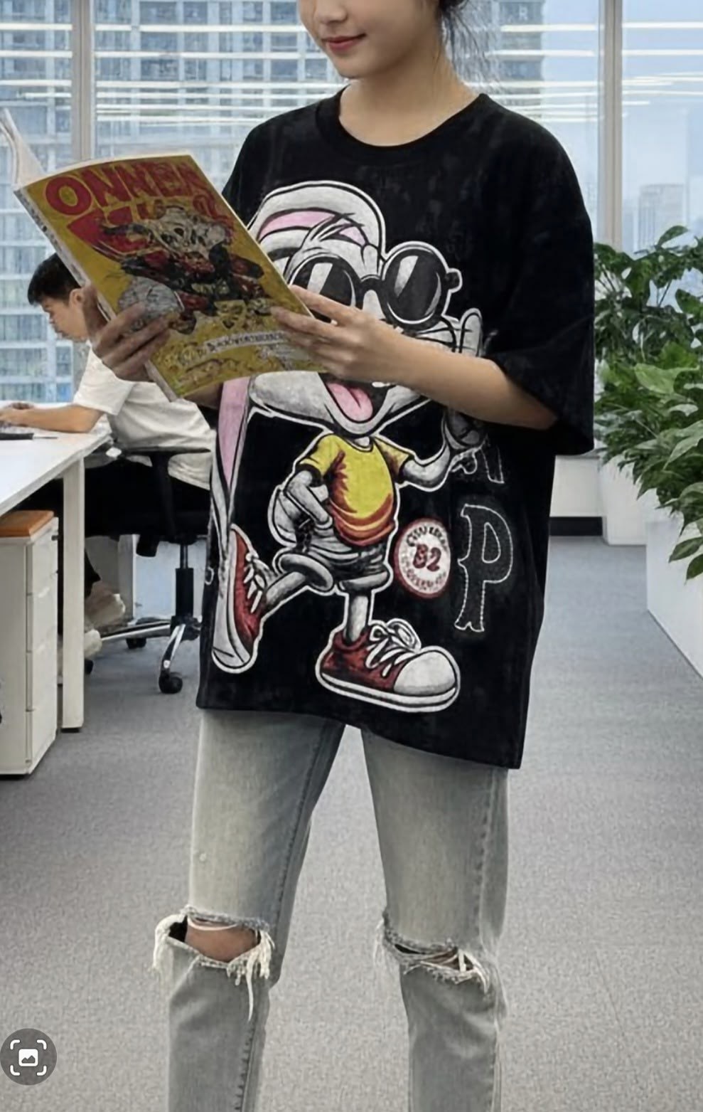 футболка оверсайз,стиль корейский,одежда в корейском стиле,футболка в стиле оверсайз,футболки оверсайз микки маус
