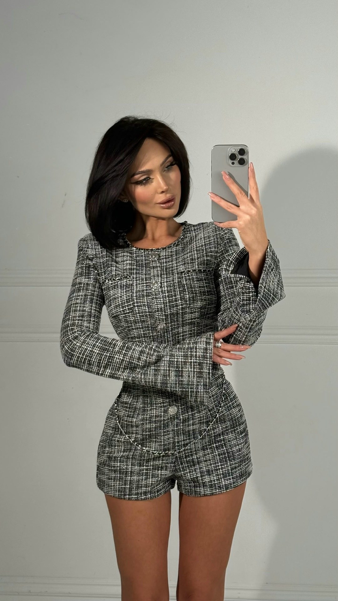 твидовый костюм,женские комбинезоны,жакет твидовый,стильные наряды,твидовый костюм женский