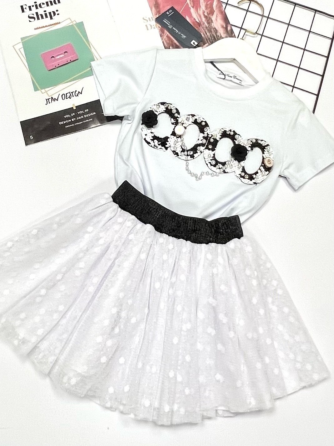 платье для девочки в стиле шанель,платье для девочек,наряды для девочек,комплект одежды для девочек,платье в стиле шанель