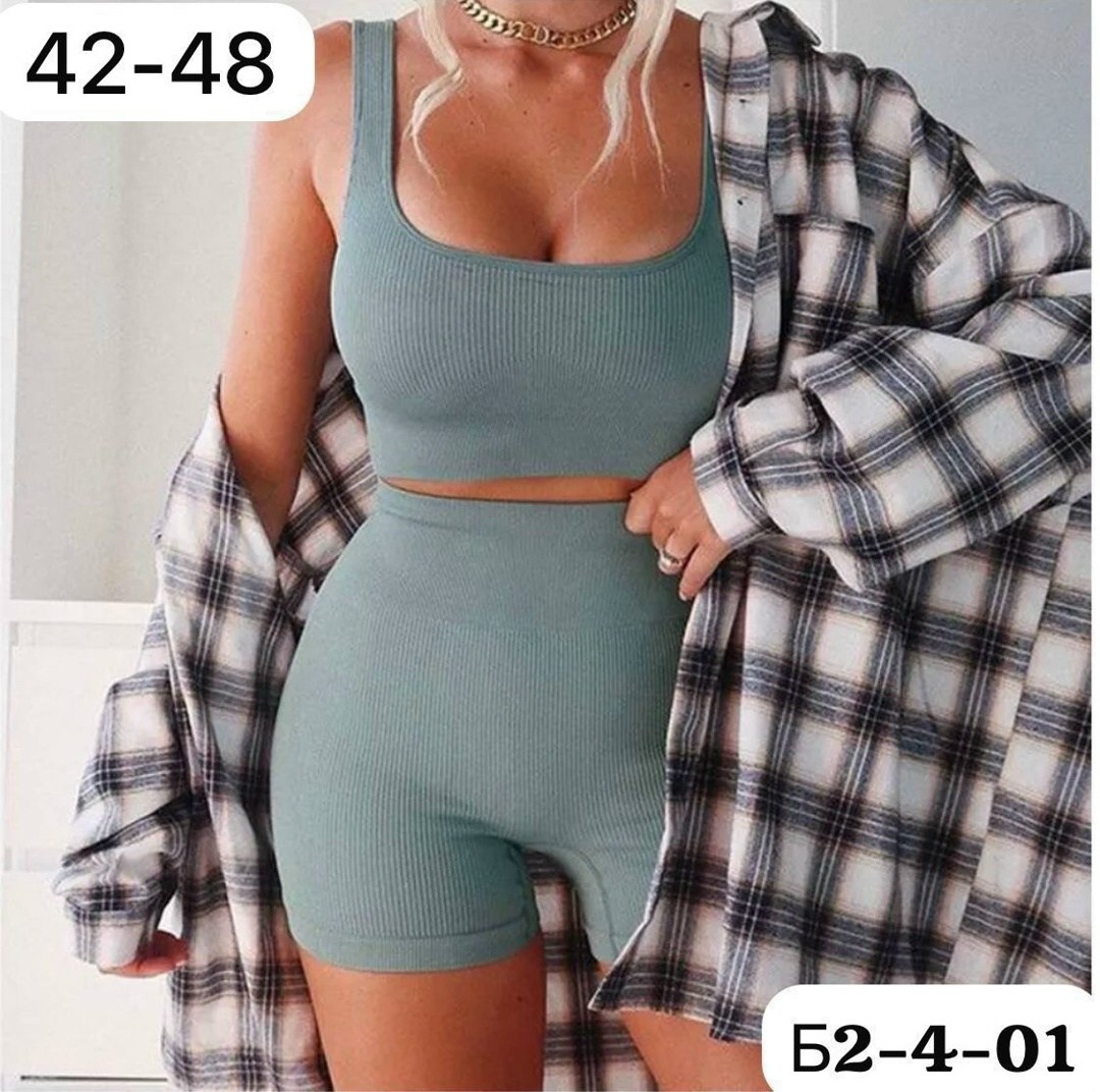 спортивный костюм топ и велосипедки truongbn store,костюм для спорта,корректирующее белье,костюм для спорта женский,женский спортивный комплект