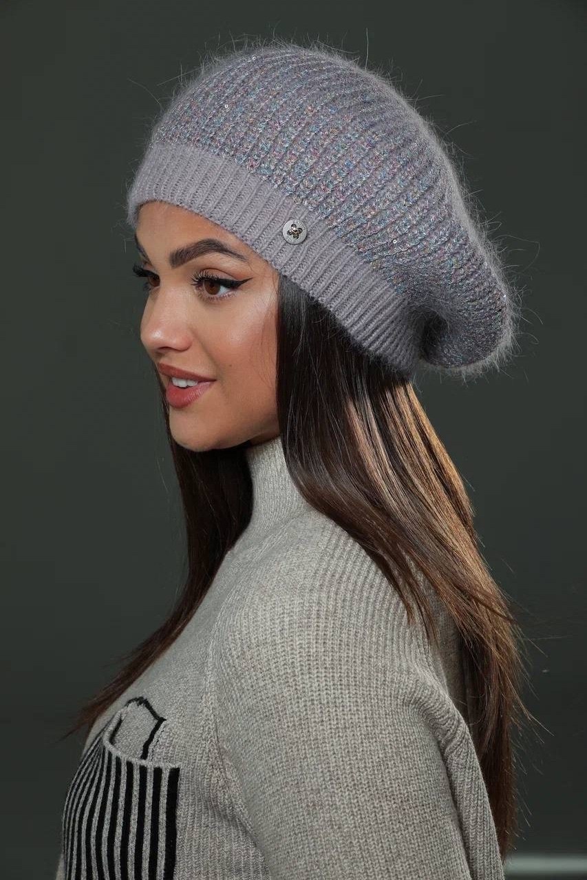 берет из премиальной итальянской пряжи,берет,женская шапка,итальянская пряжа,берет женский зимний