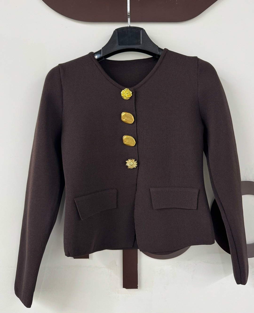 кардиган коричневый,женская кофта,кардиган на пуговицах,женский кардиган,жакет трикотажный