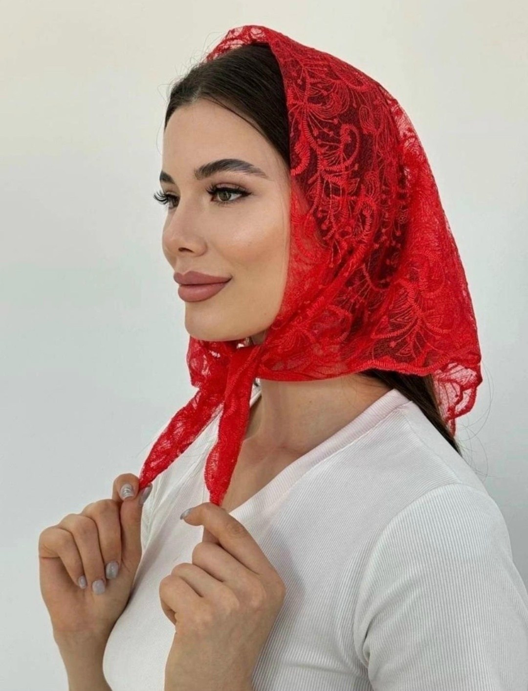 платок для храма женский,платки платок для храма,платок белый,палантин кружевной,платки женские