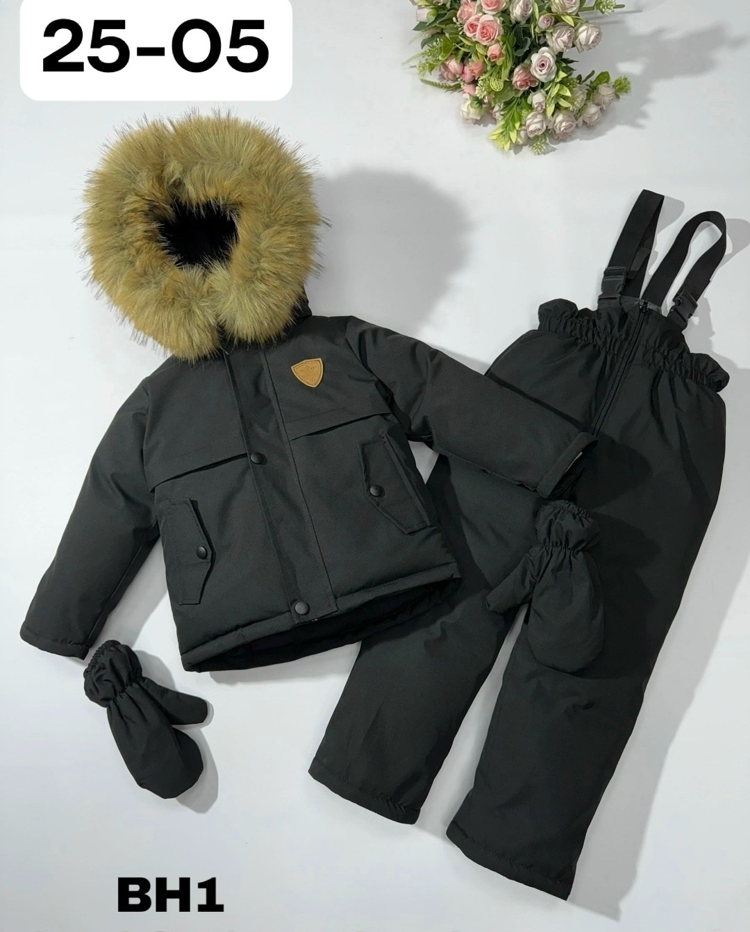 зимний костюм для мальчика,зимний комплект для мальчика,черный комплект на зиму для мальчика zkm-007-2,зимний костюм,зимний костюм для мальчика 92 - 116