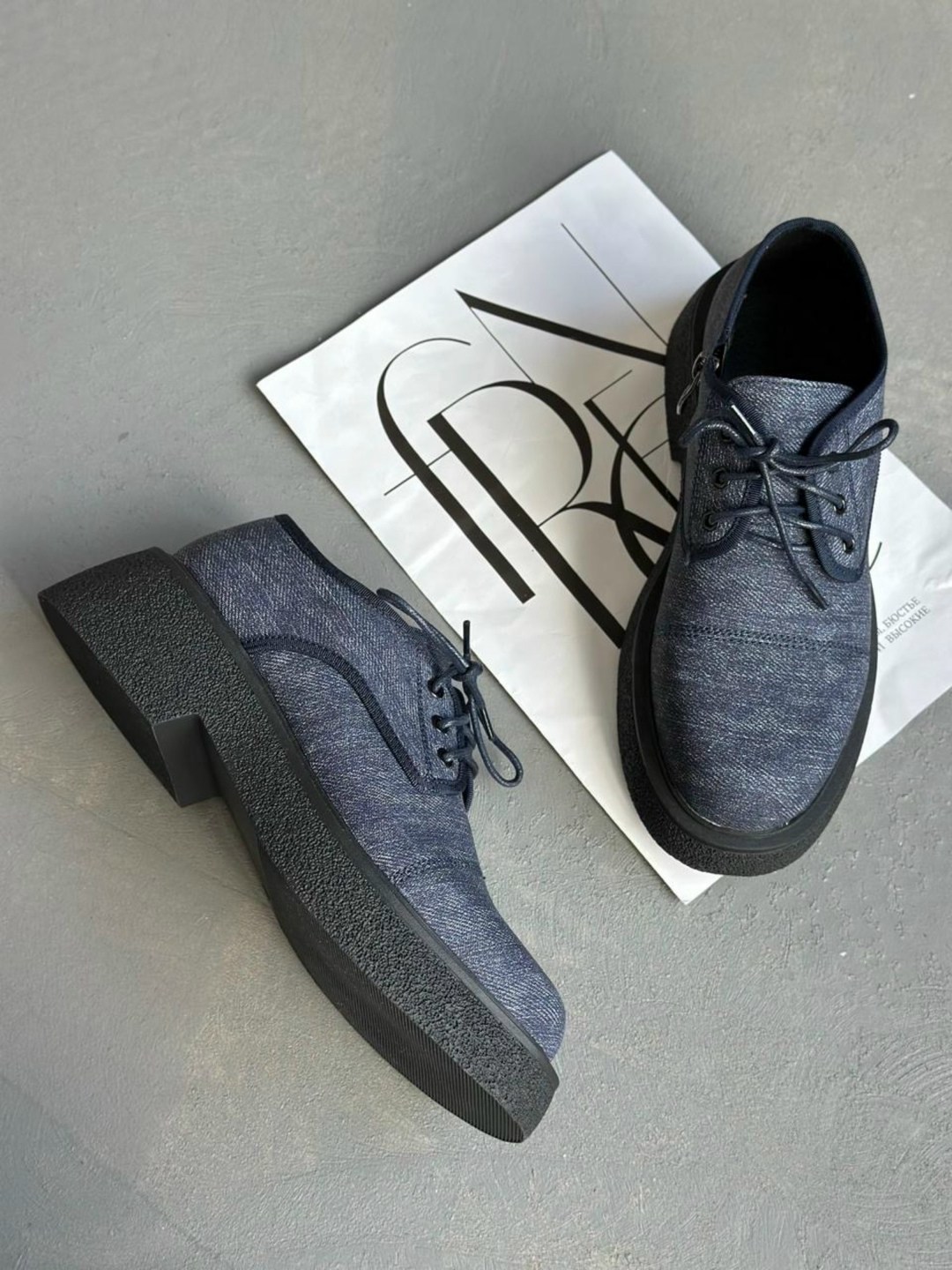 ,джинсовые туфли на платформе,женская ,полуботинки женские,повседневная