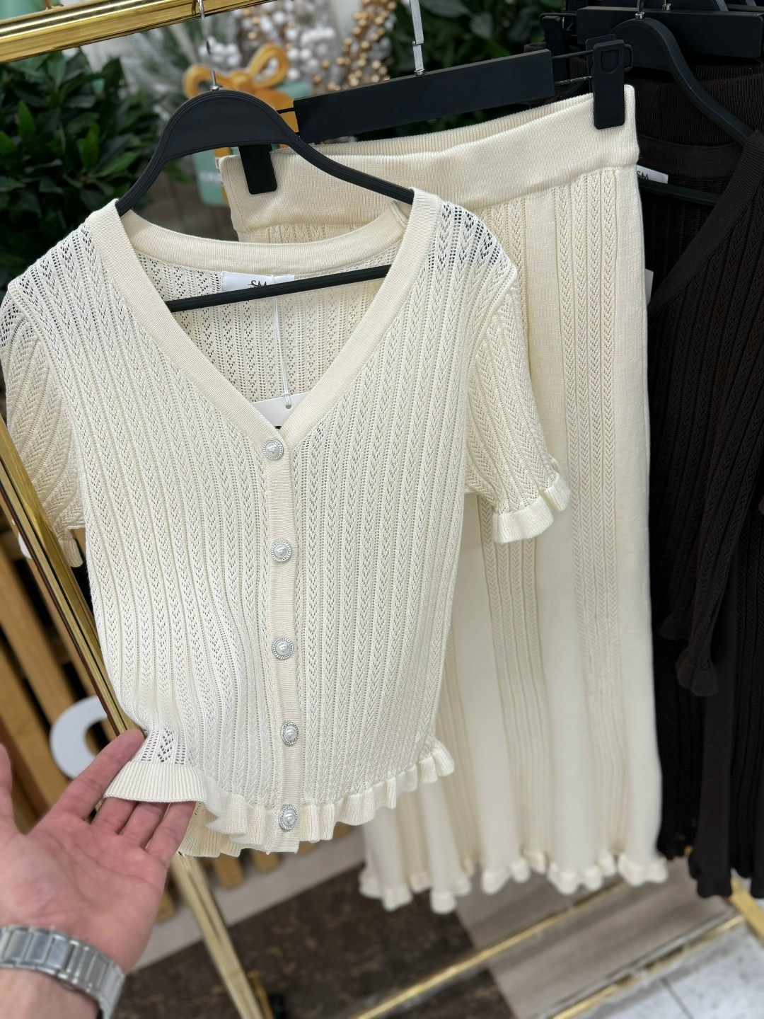 трикотажный костюм,повседневный кардиган,женские кардиганы,комплект вязаный с юбкой плиссе,кардиган укороченный