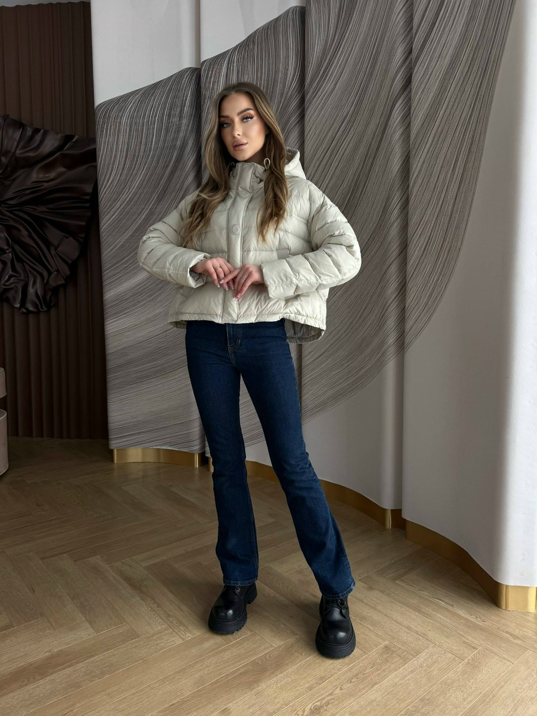 куртка женская pdonna 8023861 бежевая 52 ru,куртка демисезонная,куртка стильная,женская куртка,куртка женская демисезонная