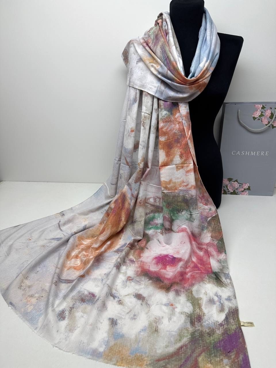 палантин женский,палантин женский летний,палантин женский с цветочным принтом 180*80 см арт 1139530,палантин женский с цветочным принтом,шарфы и платки