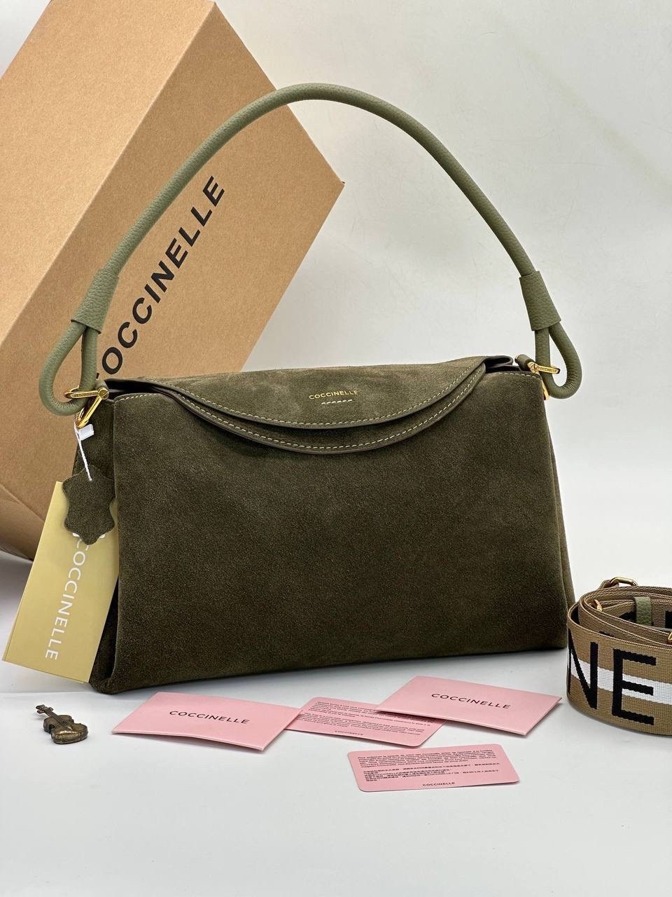 coccinelle сумка сэтчел liya suede,замшевая сумочка liya из матовой кожи coccinelle, зеленый,сумка женская brand-on из натуральной кожи и замши,сумка coccinelle натуральная замша,сумка coccinelle spri