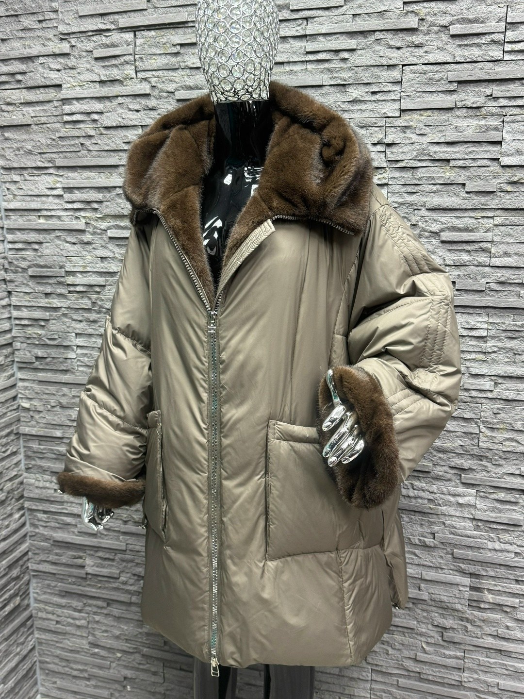 куртка shetti 2168 капучино,куртка с отделкой из норки kibria store,зимняя куртка с экомехом shetti 2168 капучино бежевый размер 50-60,зимняя куртка,зимняя куртка с экомехом shetti 2168 капучино