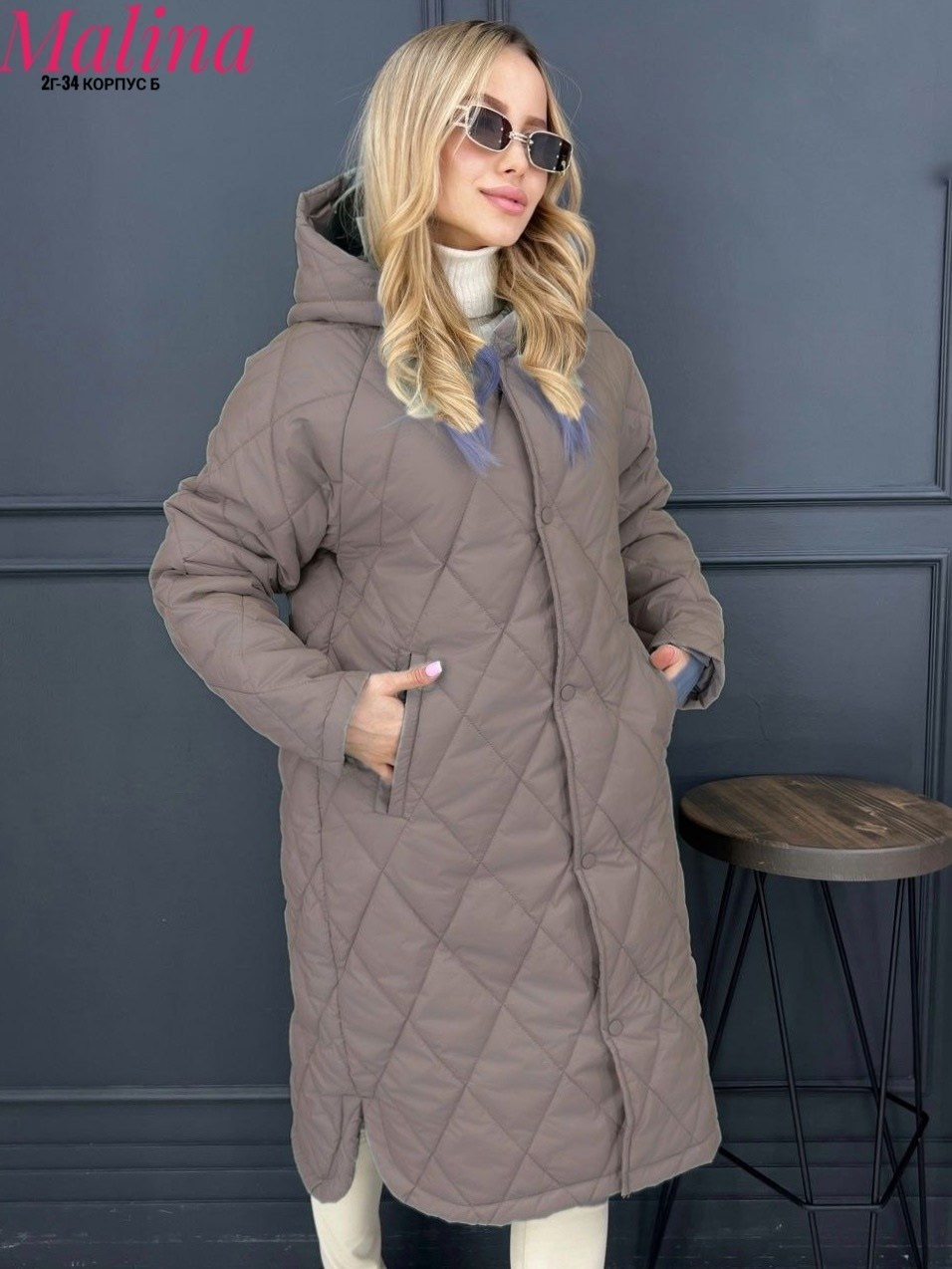 стеганое пальто,пальто стеганое с капюшоном,куртка женская демисезонная,куртка женская,демисезонная куртка