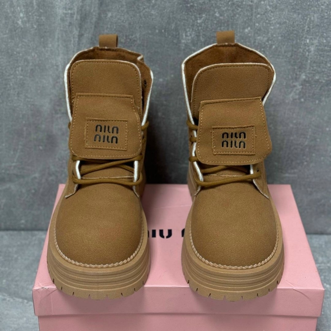 ботинки замшевые miu miu,зимние ботинки замшевые miu miu,ботинки miu miu,ботинки женские miu miu,