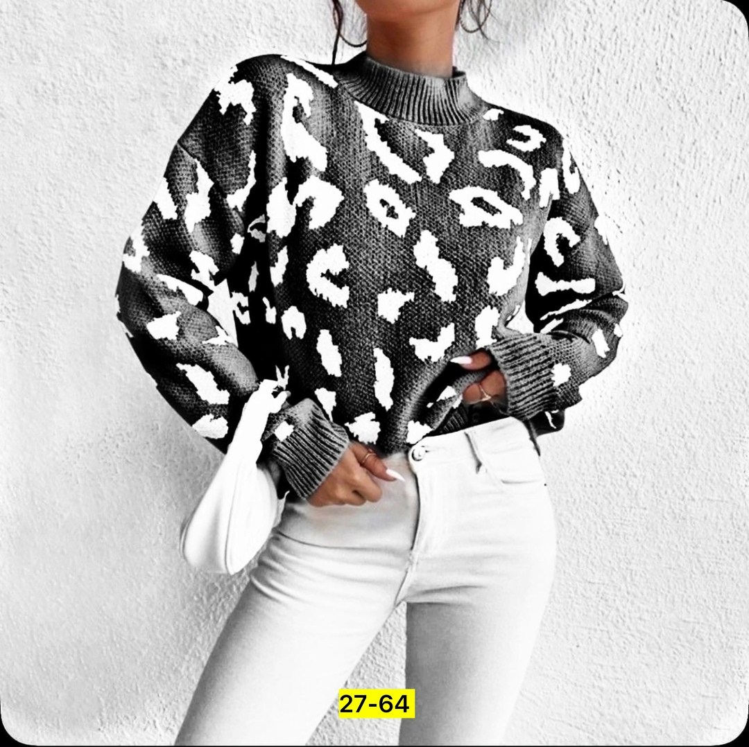 женский свитер с принтом,свитер модный,вязаные свитера,свитера женские,кофта свитер женский