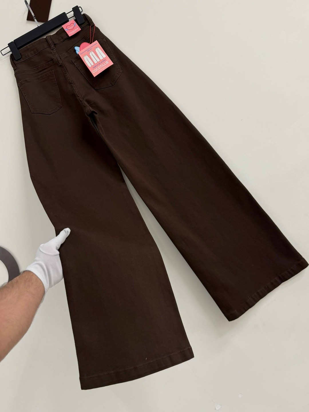 джинсы широкого кроя со стразами, коричневый,джинсы со стразами,широкие джинсы,повседневные брюки,джинсы женские широкие