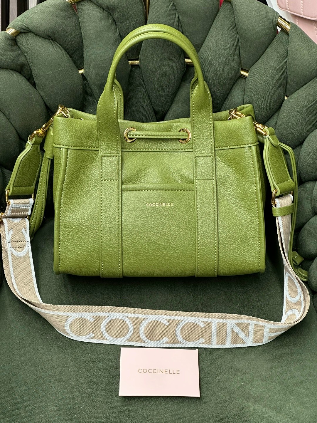 coccinelle сумка,сумка,женская сумка,зеленая сумка,сумка женские сумки