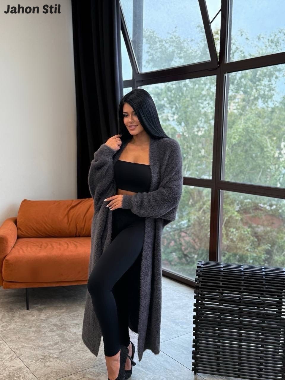 кардиган,кардиган длинный,кардиган пушистый,кардиган длинный белый vernaya,кардиган женский длинный теплый