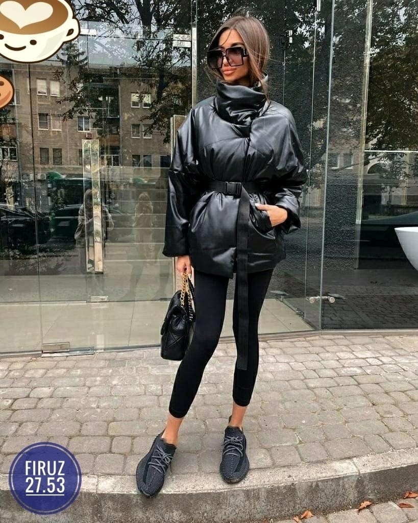 куртка женская теплая с поясом,куртка женская из экокожи,женская куртка из эко-кожи,куртка женская,куртка из экокожи