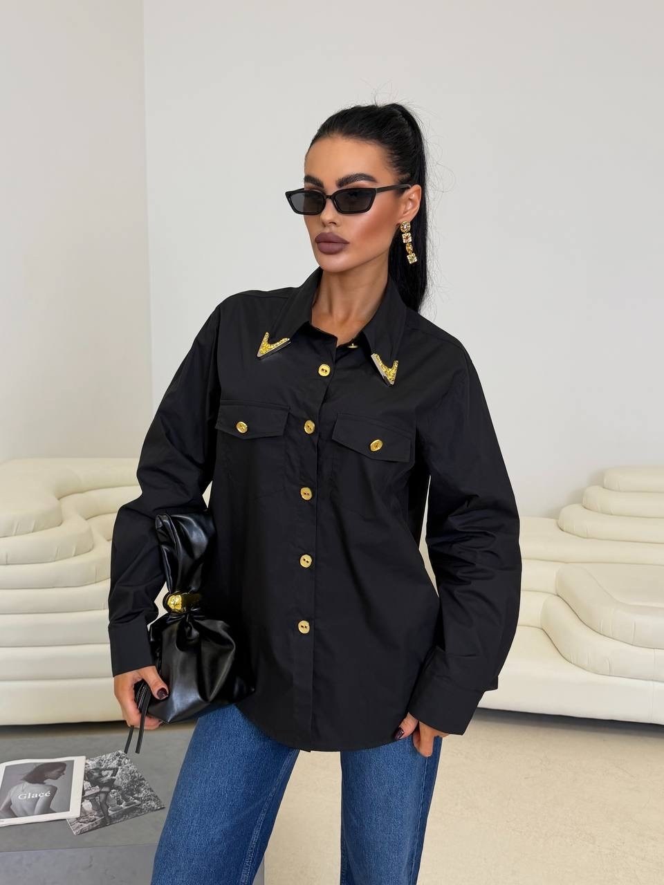 рубашка женская,блузка рубашка,рубашка стильная,черная рубашка женская,рубашка мм