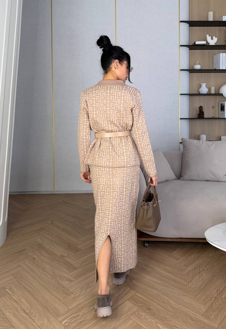 твидовый костюм с юбкой ray&moon2,твидовый костюм,костюм с юбкой миди,костюм из белого твида с юбкой миди,твидовый костюм с юбкой в стиле шанель