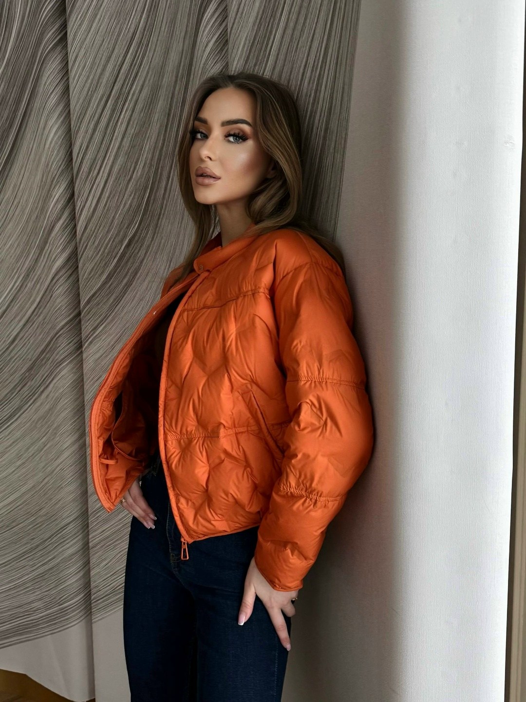 демисезонная куртка,куртка женская,оранжевая куртка,женская куртка демисезонная,куртка