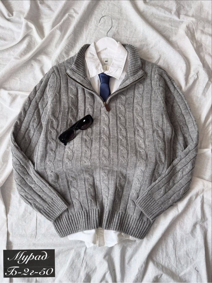 мужской свитер,вязаный мужской свитер,кофта мужская,вязаный свитер на молнии с воротником средней высоты для мужчин,джемпер свитер мужской