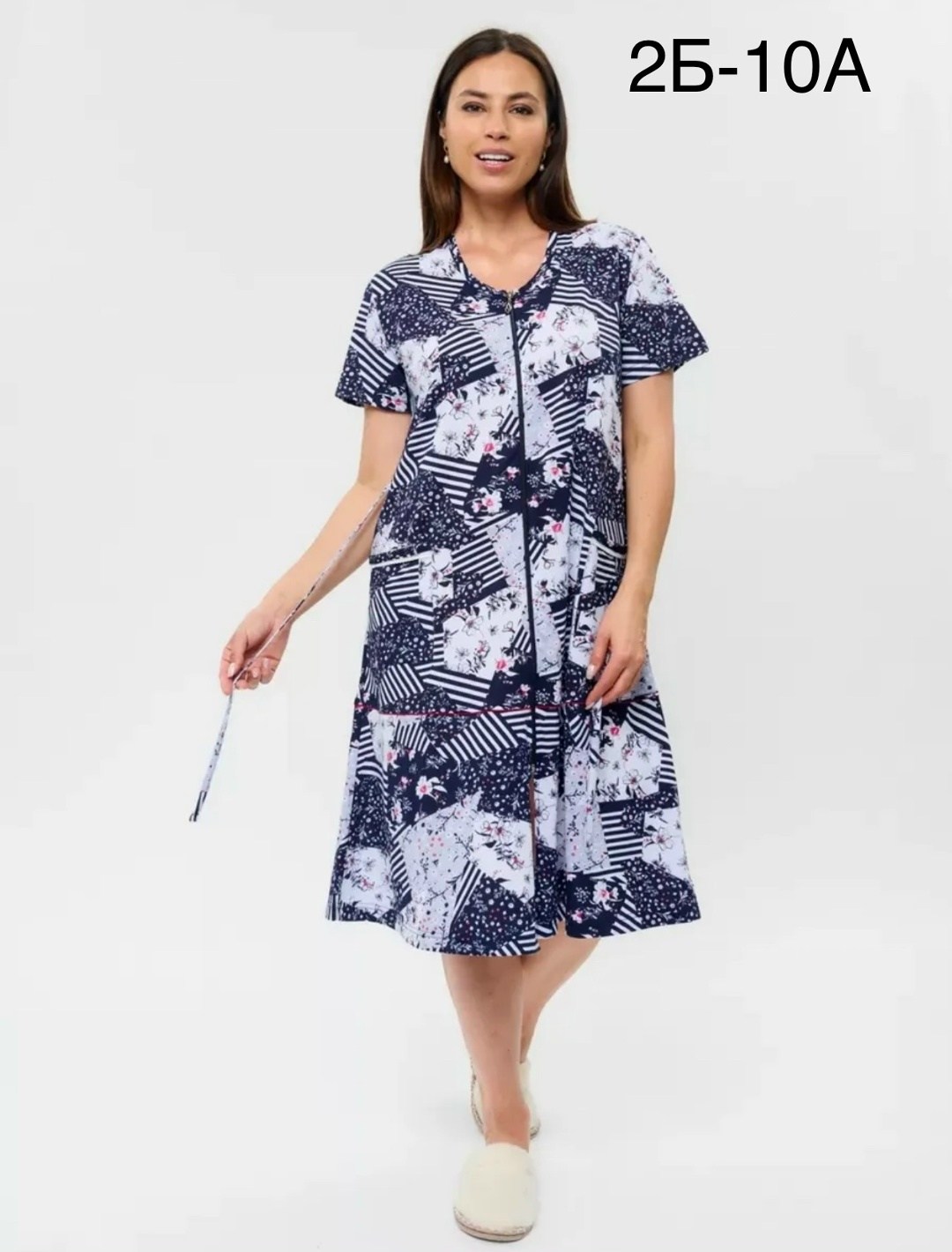 халат домашний на молнии летний,женские халаты,халат женский на молнии,халат женский домашний на молнии,халат женский домашний