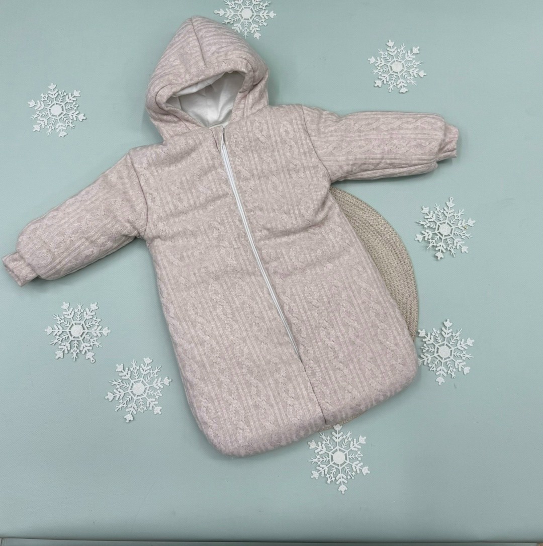вязаный конверт комбинезон для новорожденного,комбинезон для новорожденных зимний конверт,демисезонный конверт для новорожденного,комбинезон конверт,конверт для новорожденного