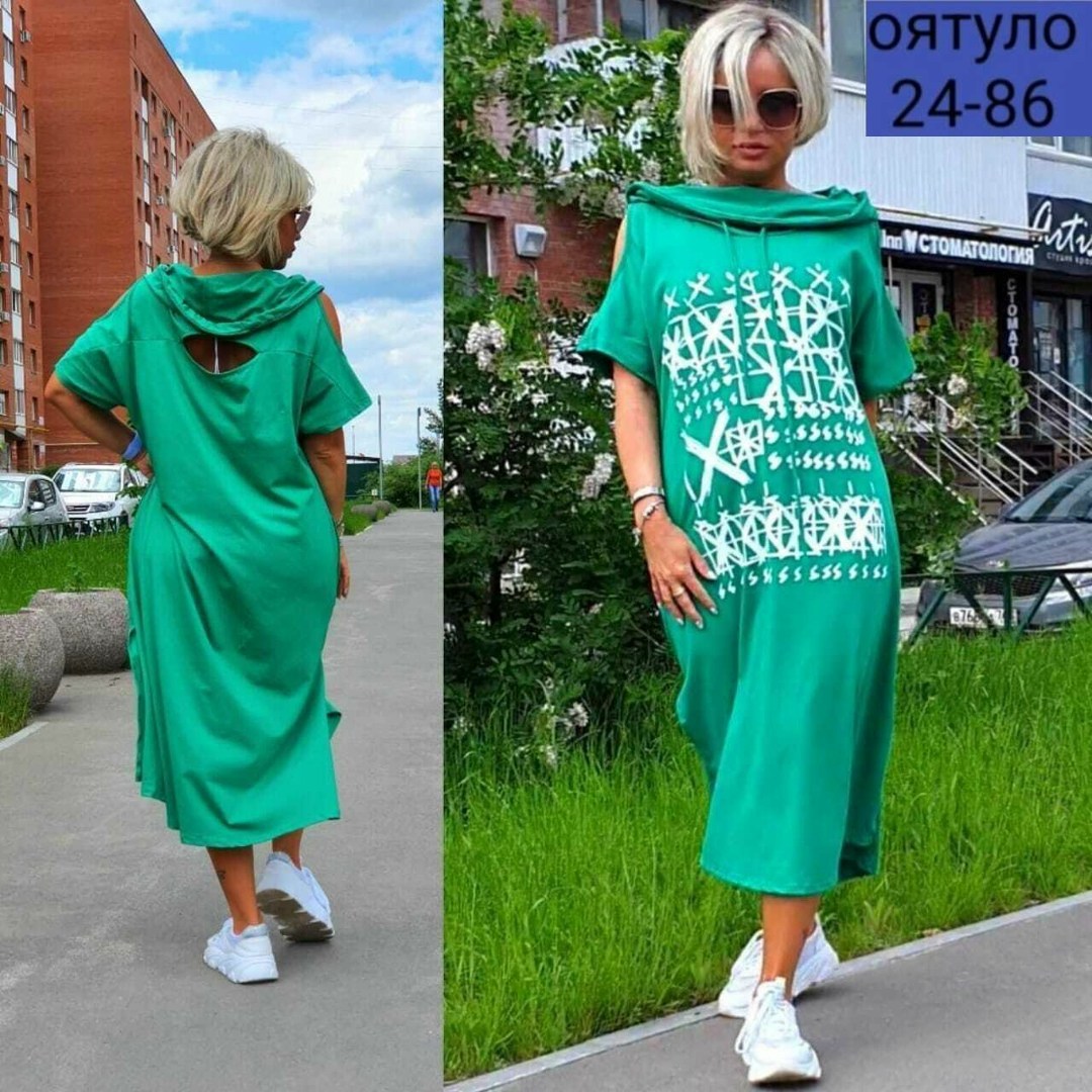 женское платье больших размеров,платье женское стильное,платье женское с капюшоном,платье туника,платье женское летнее с капюшоном