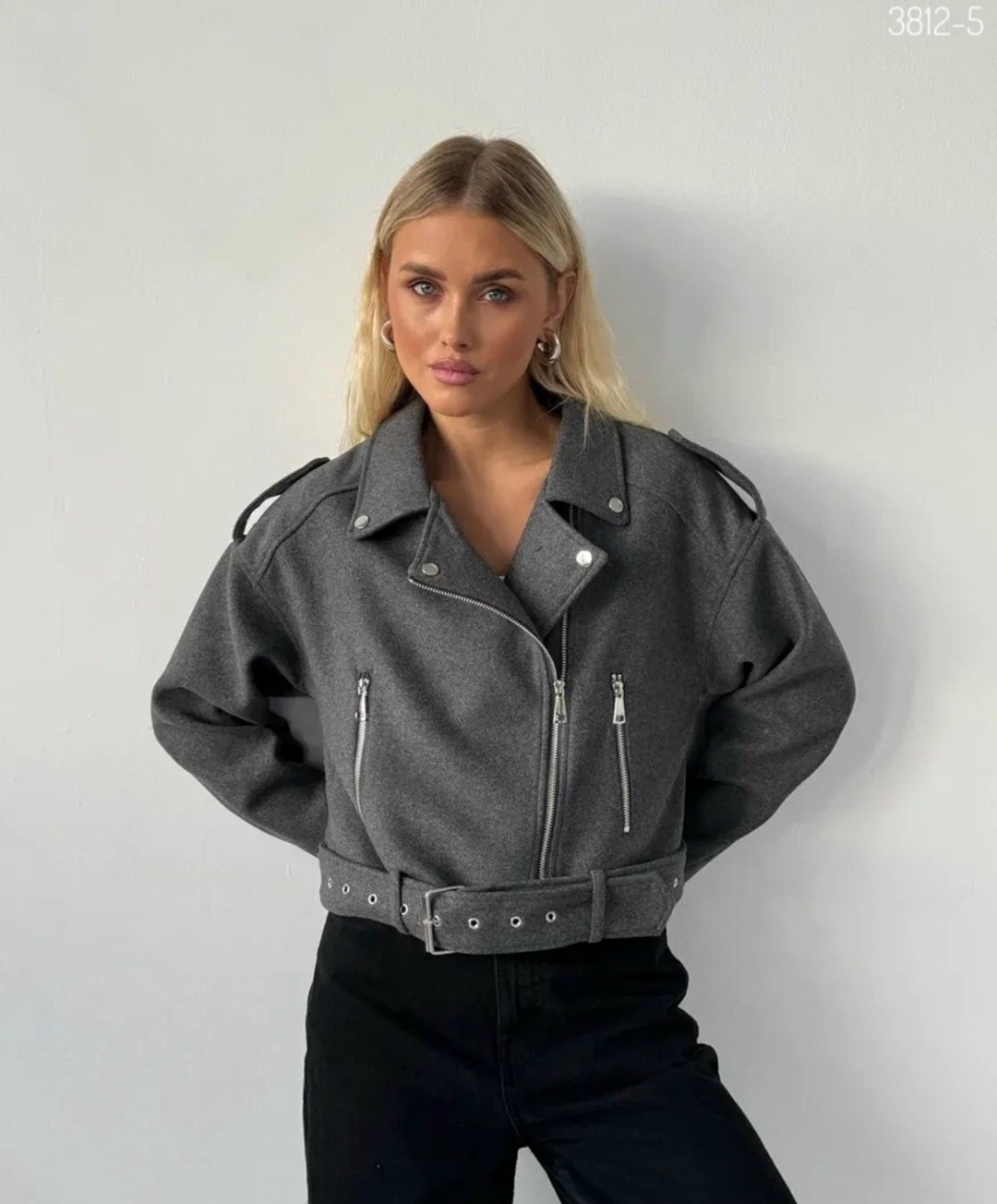 косуха оверсайз шерстяная куртка осенняя цвет серый графит,косуха куртка,косуха оверсайз,женская косуха,серая косуха