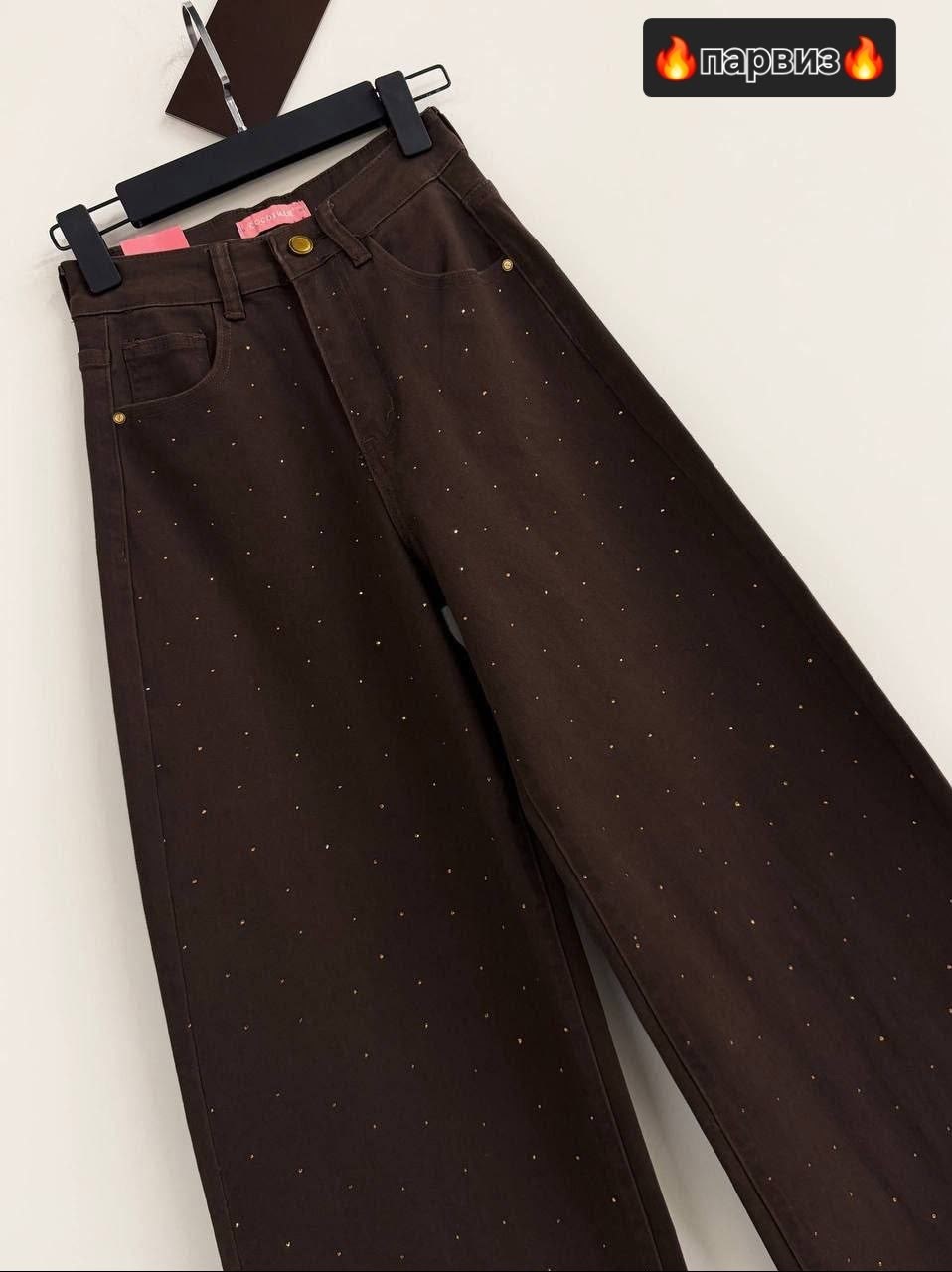 джинсы со стразами,джинсы широкие со стразами,джинсы палаццо со стразами,черные широкие джинсы со стразами,женские джинсы со стразами