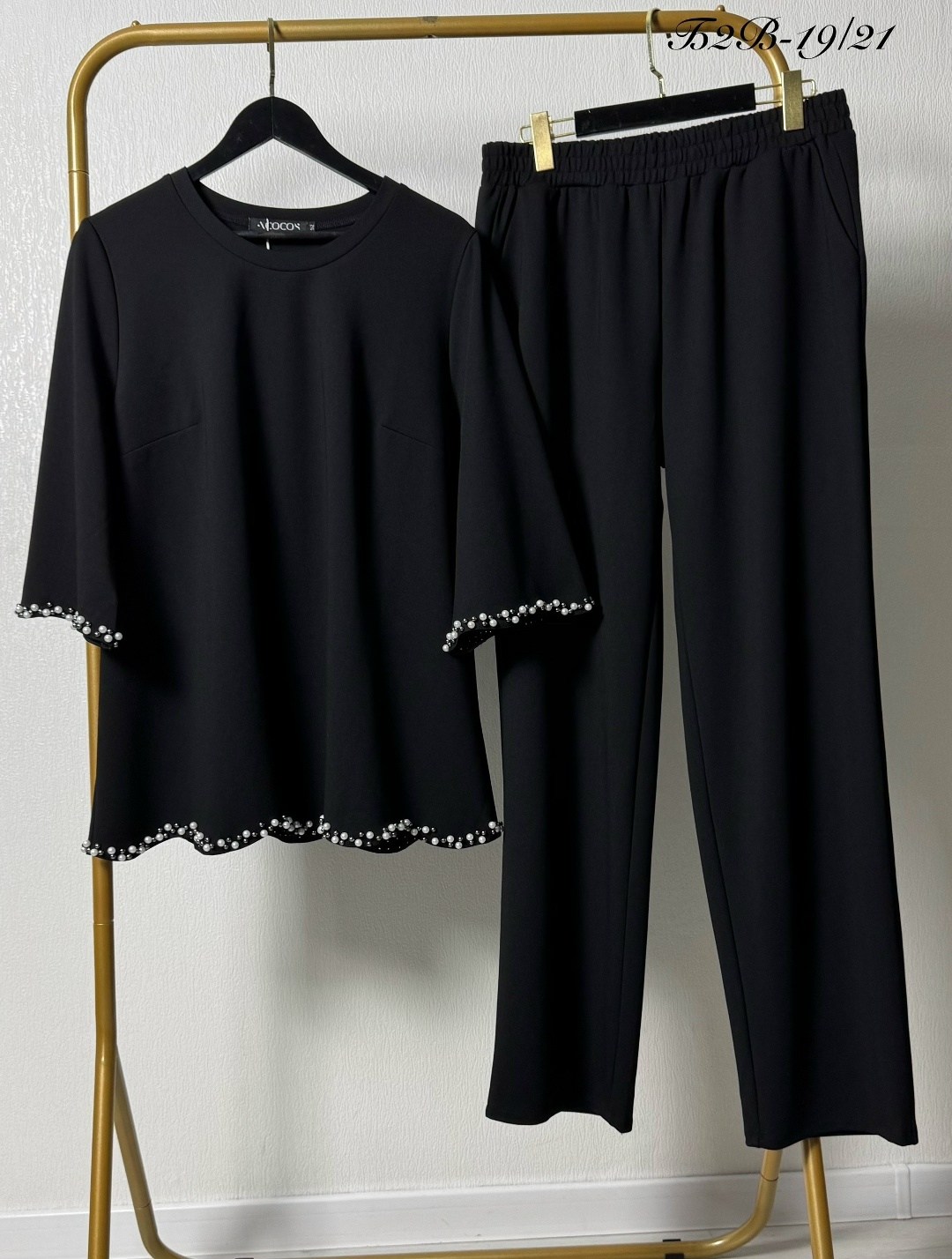 женский брючный костюм,брючный комплект mislana 1136,костюм с брюками,женский костюм,костюм брючный трикотажный