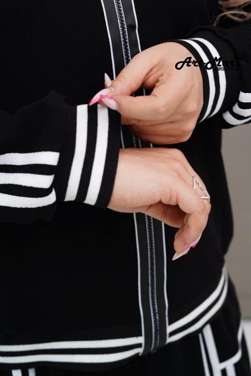 спортивный костюм больших размеров спорт шик lecalolady цвет черный,спортивный костюм больших размеров с брюками паллацо janna collection,спортивный костюм больших размеров спорт шик lecalolady 278180