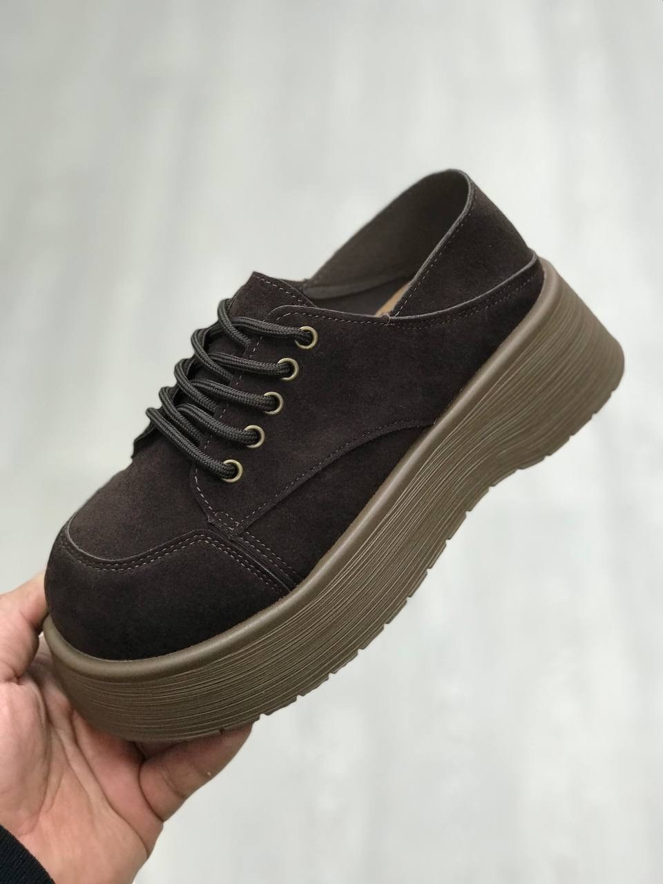 , на платформе, женская,криперы ,полуботинки женские замшевые