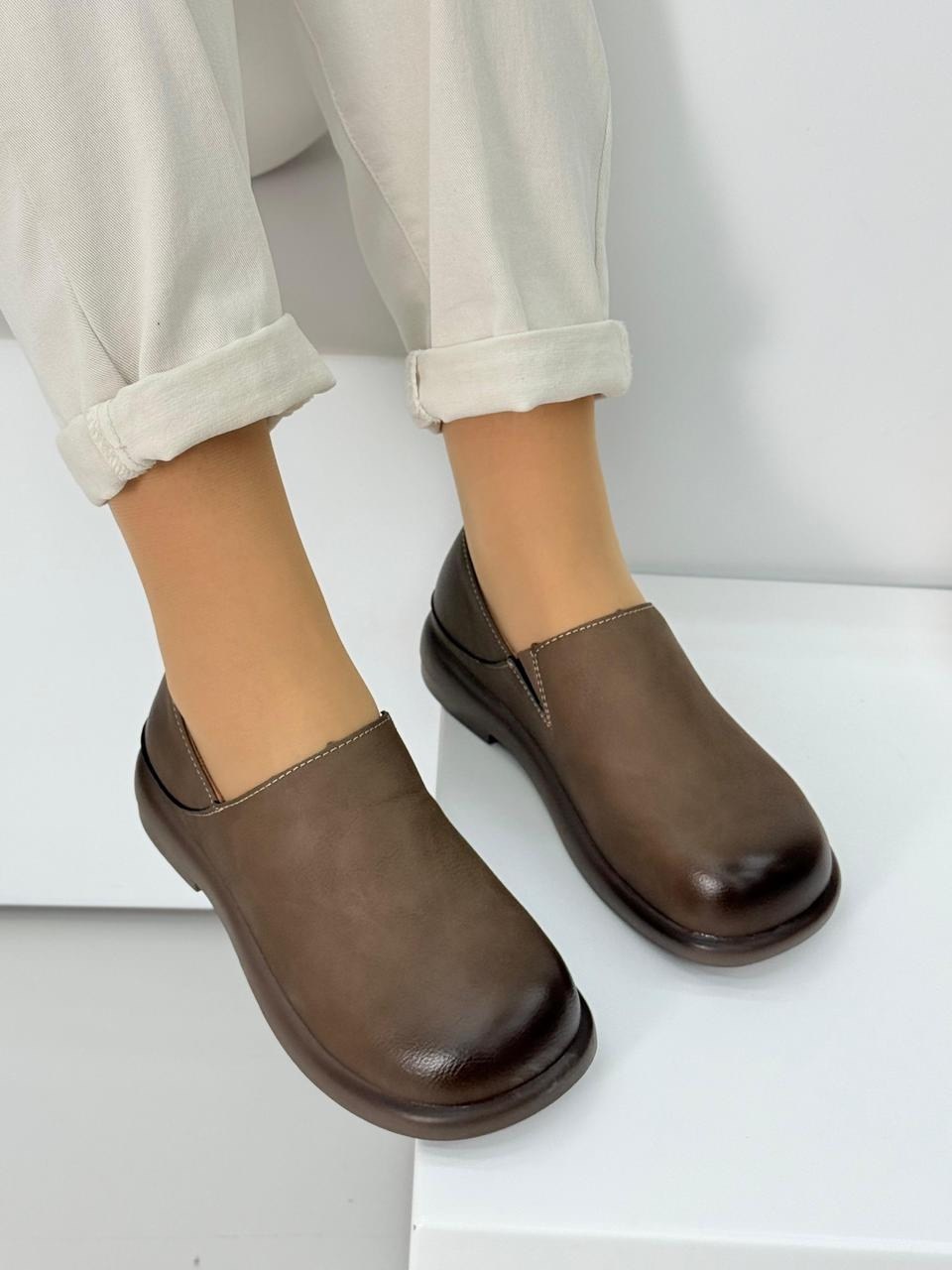 , повседневные,женская ,повседневные туфли,туфли кожаные