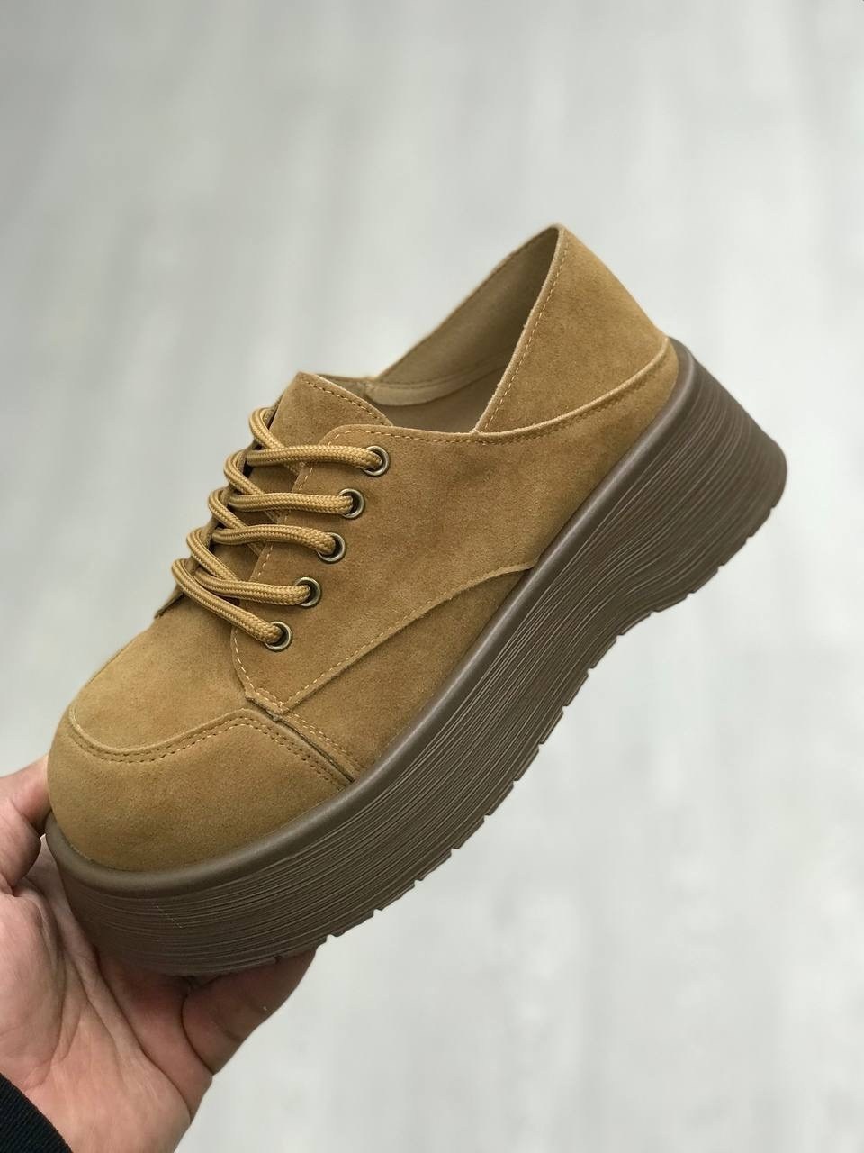 , на платформе, женская,криперы ,полуботинки женские замшевые